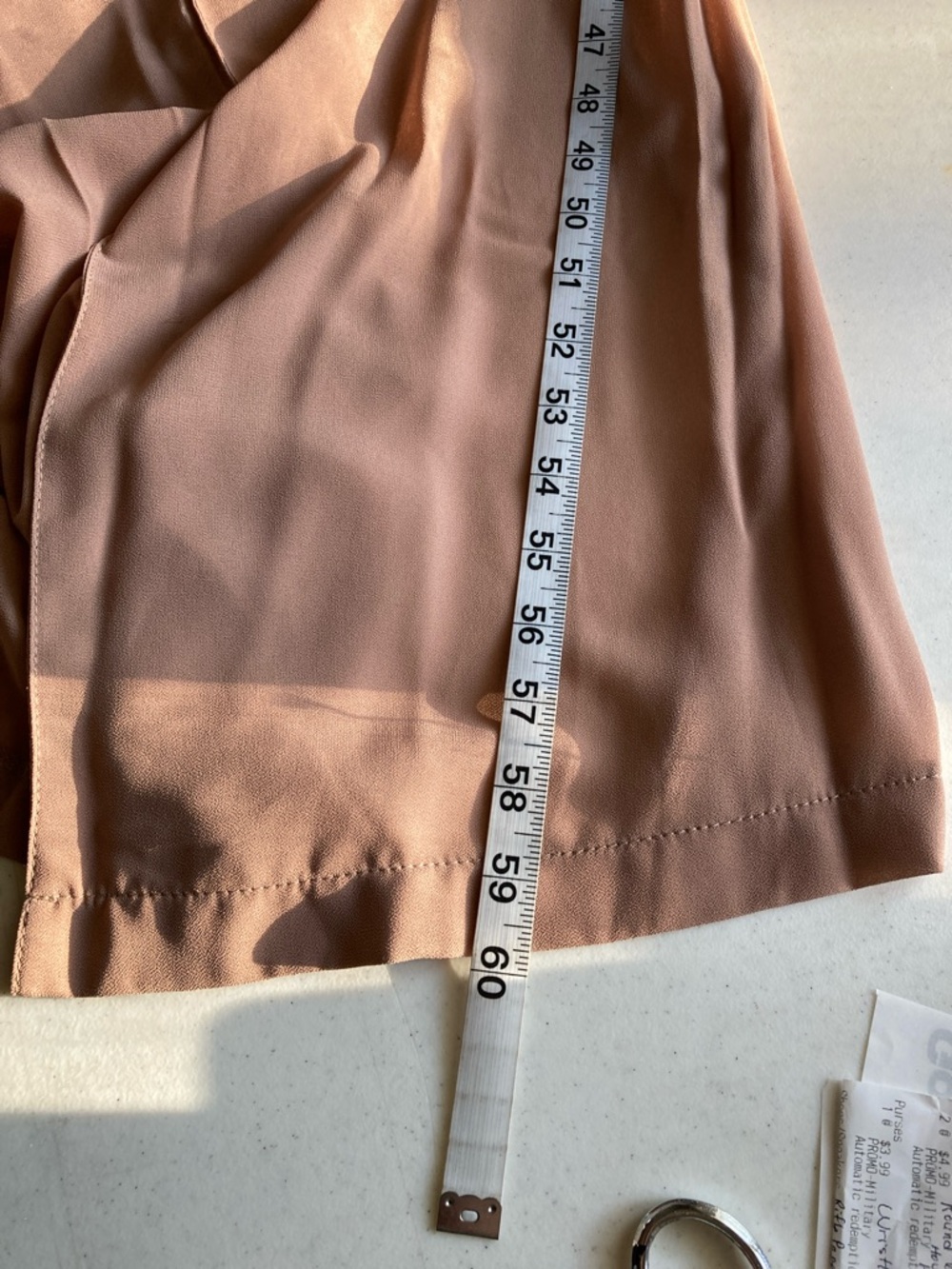 naked wardrobe blush tan sheer duster vest - Picture 8 of 8
